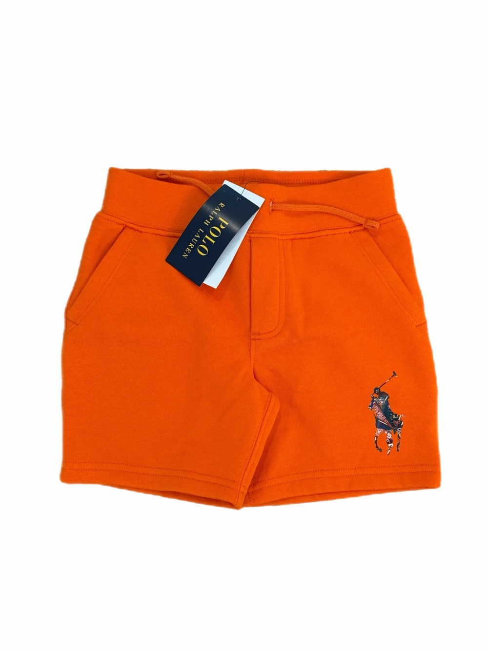 NWT Polo by Ralph Lauren Orange Logo Knit Shorts - Kids Size 3T